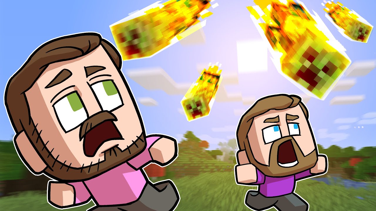 Minecraft Survival Except Its Raining Creepers!