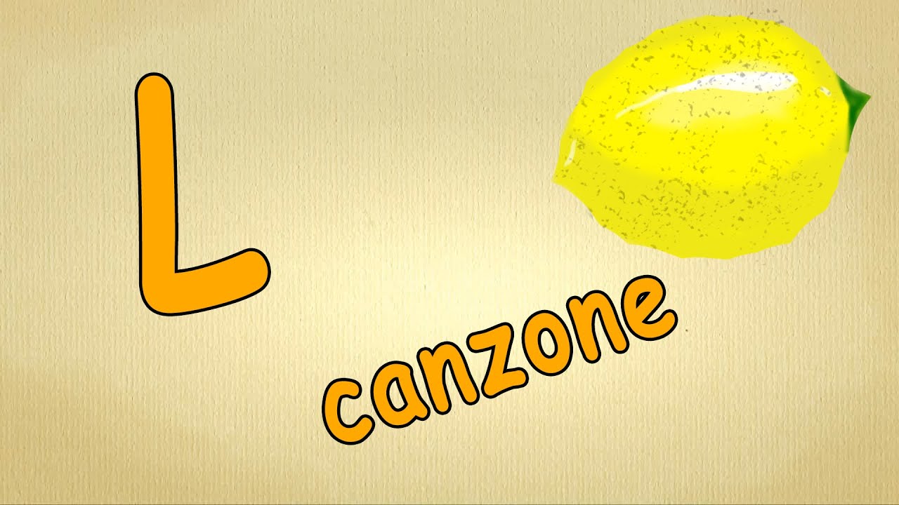 canzoni per bambini  - canzone de la lettra L - alfabeto italiano pronuncia