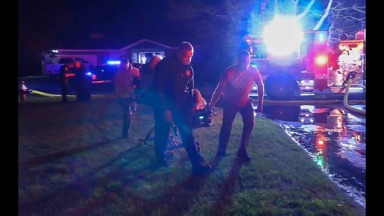 *  WATCH  * FD stops heavy fire spreading quickly... two residents transported for smoke inhalation