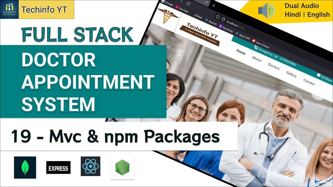Test Api and server packages Full Stack Doctor Appointment System | MERN Stack Project