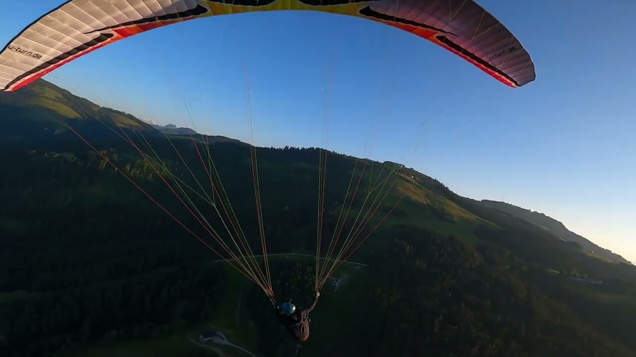 Paragliding in Ellmau - ein toller Abend-Abgleiter vom Hartkaiser