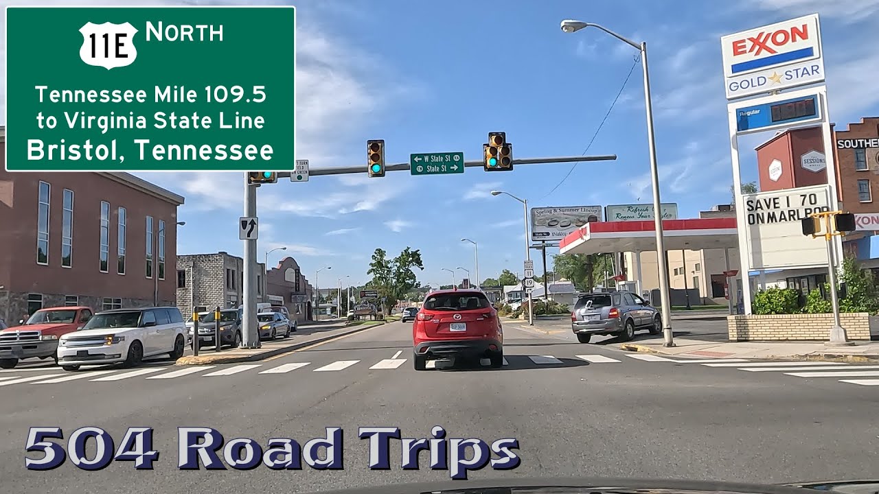 Road Trip #942 - US-11E N - Tennessee Mile 109.5 to Virginia State Line - Bristol, TN