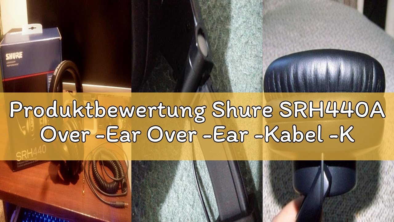 Produktbewertung Shure SRH440A Over -Ear Over -Ear -Kabel -Kopfh&ouml;rer f&uuml;r &Uuml;berwachung und Aufnahme, p