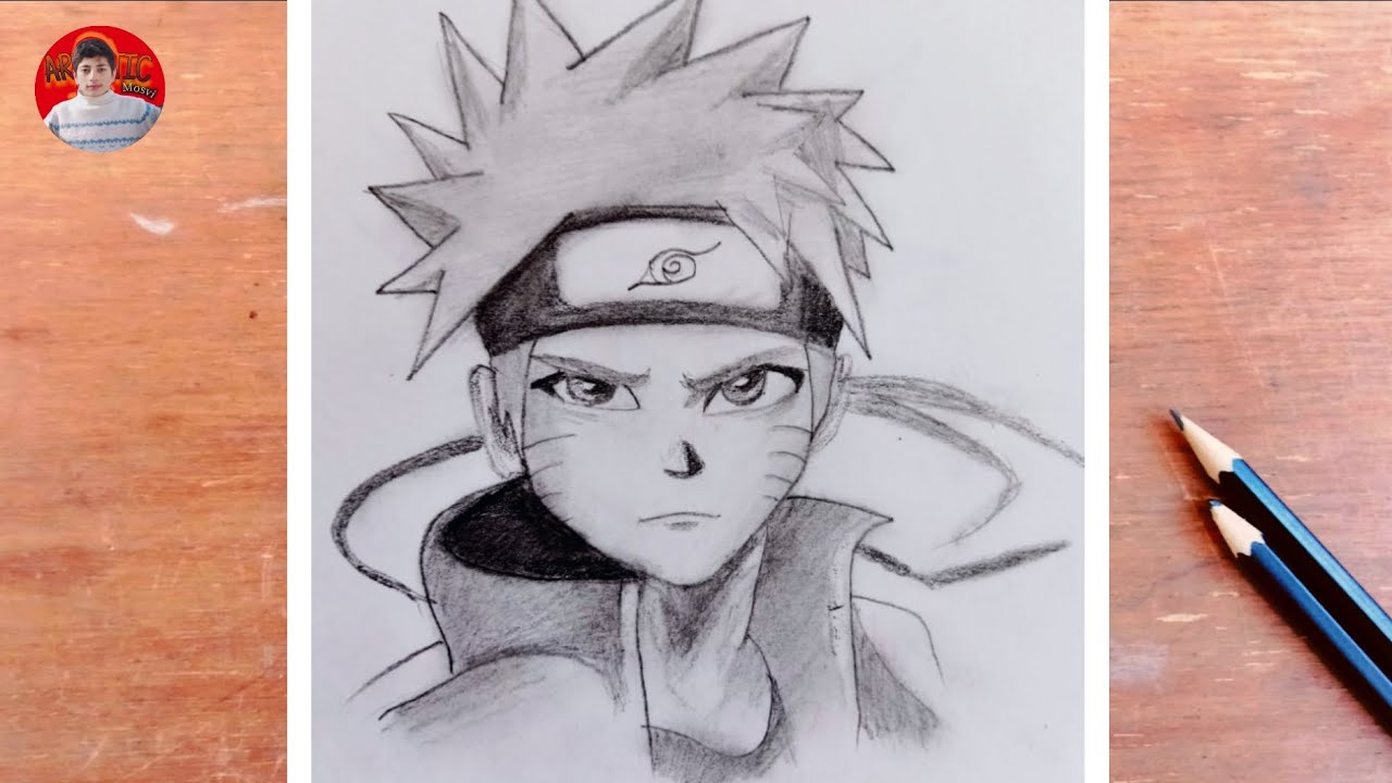 Easy Drawing Naruto🥷 | Pencil Sketch | Anime Art | Artistic Mosvi 
