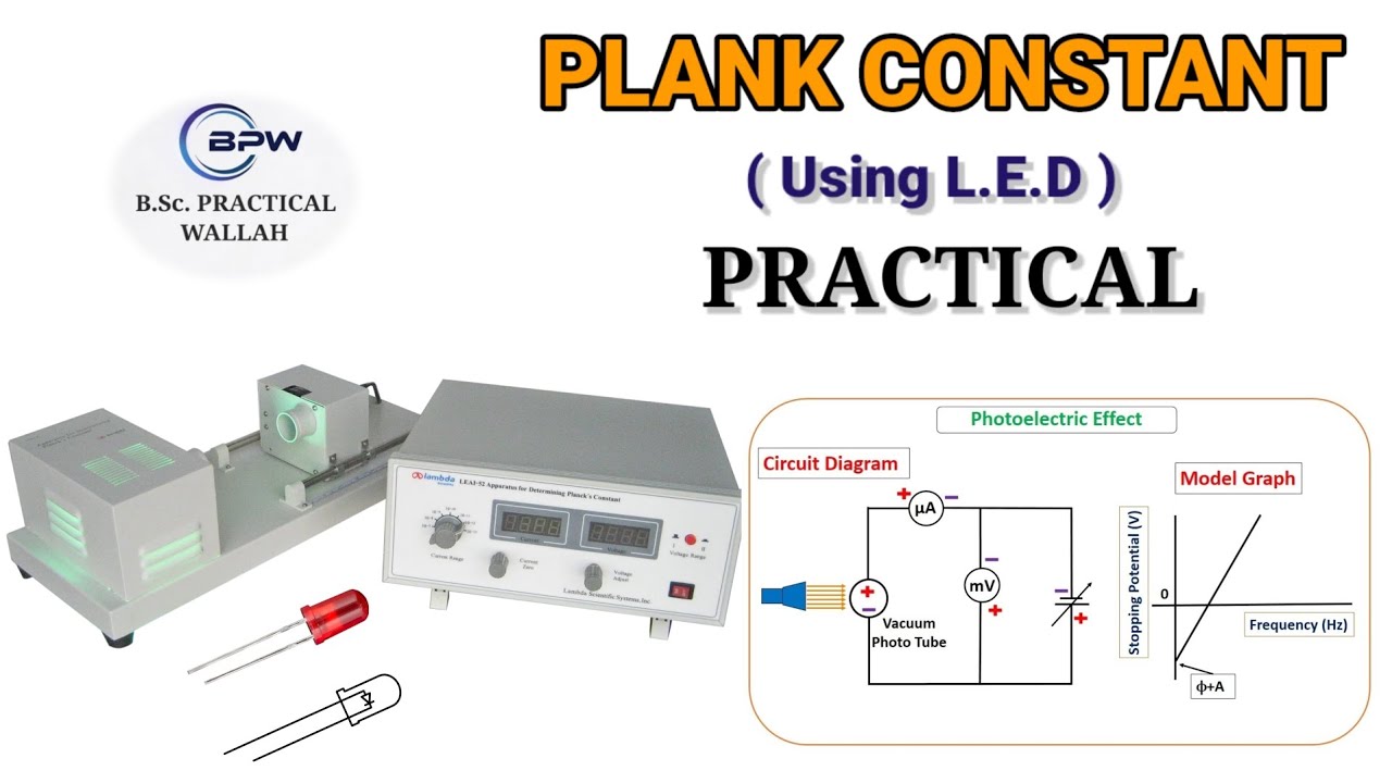 Plank Constant using L.E.D. practical 