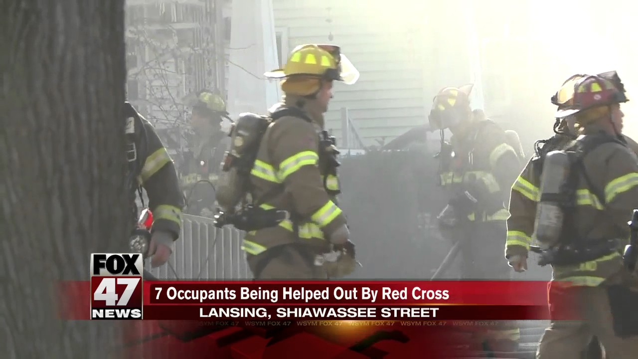 Crews called to house fire in Lansing's downtown area