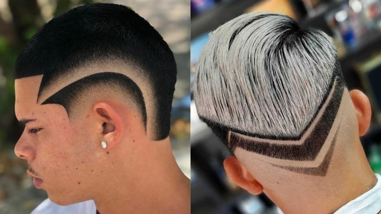Degrad&ecirc; Moicano - CORTES DE CABELO MASCULINO MOICANO DEGRADE 2021 - estilos de sobrancelhas