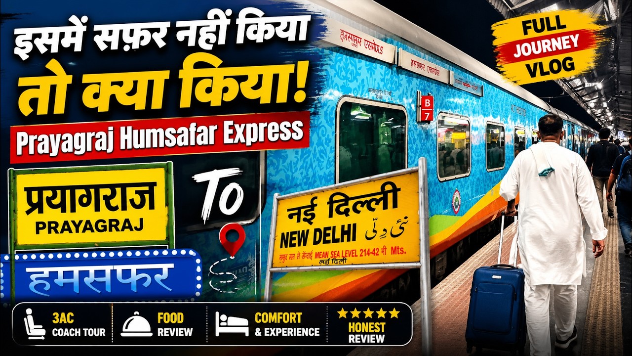 इसमें सफ़र नहीं किया तो क्या किया - Prayagraj Humsafar Express | Prayagraj To New Delhi Journe