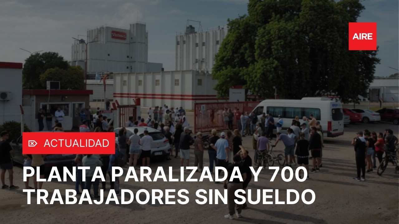 CRISIS EN LÁCTEOS VERÓNICA: 700 trabajadores sin cobrar y planta paralizada en Lehmann