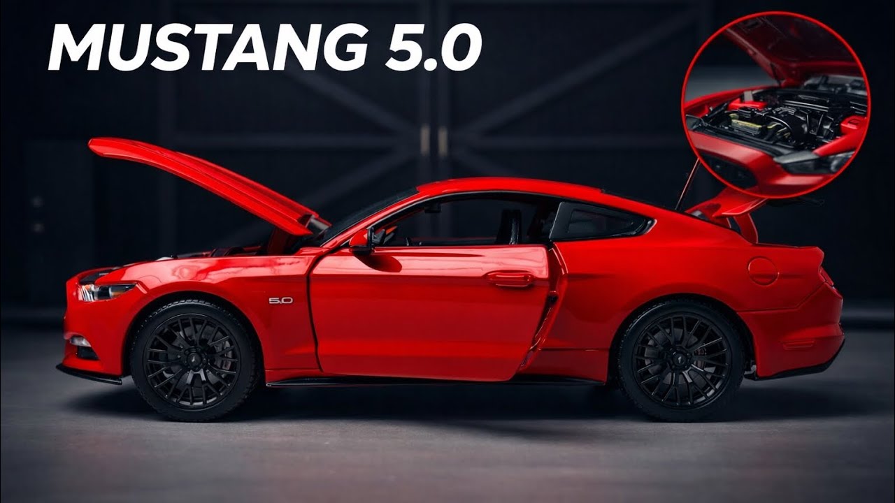 Ford Mustang 1:18 Diecast Unboxing & Detailed Review | Scale Model Close-Up