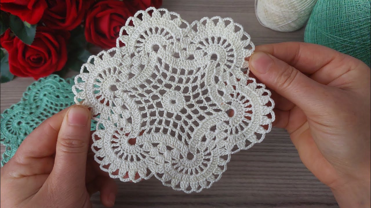 WOW Crochet Lace Motif 😍 Super Easy Doily Pattern for Beginners