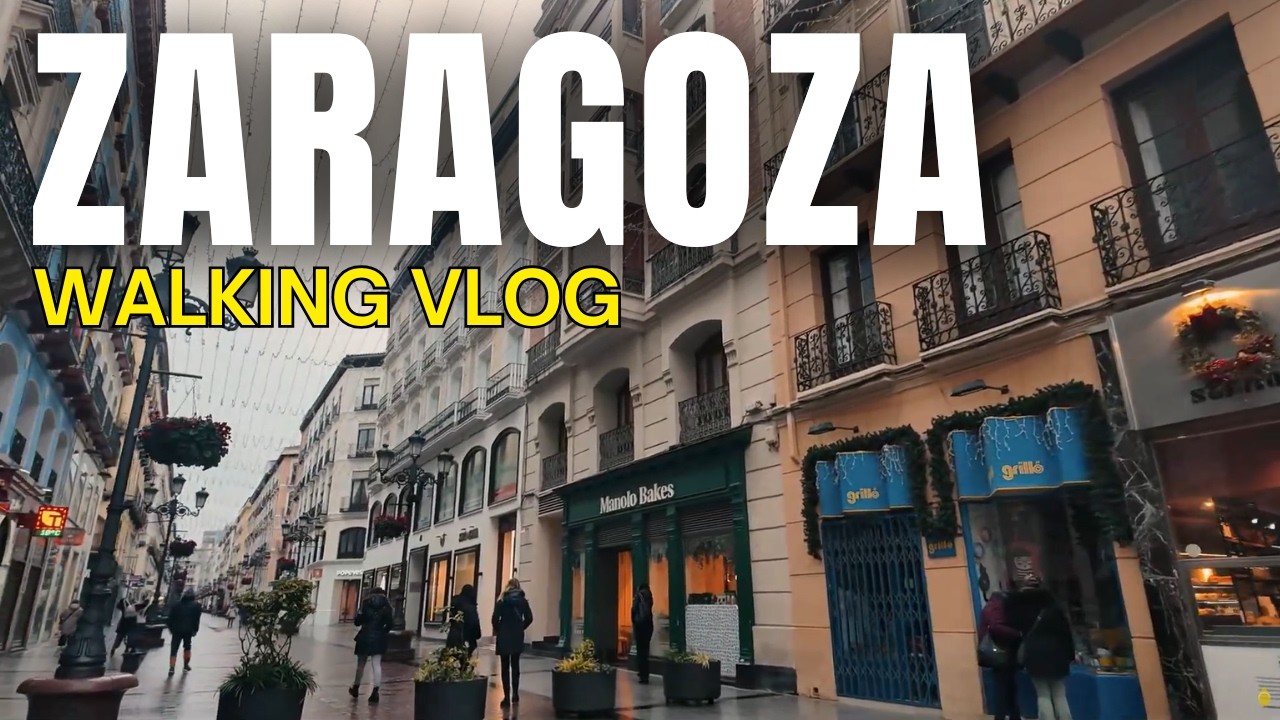 Exploring Zaragoza: A Walking Vlog 🇪🇸❤️ | Spain Travel | Dumont Chronicles