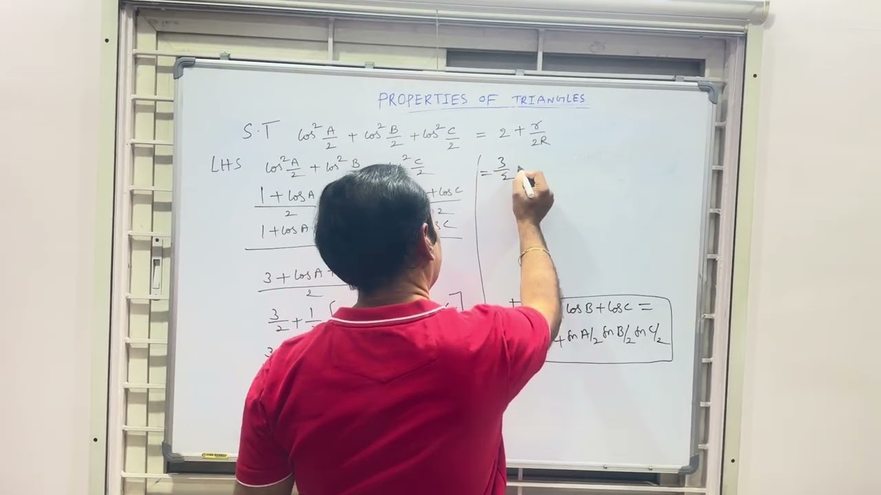 👉 Properties of Triangle part 4| Inter 1st Year Maths 1A | 7 Marks Long Answer Questions