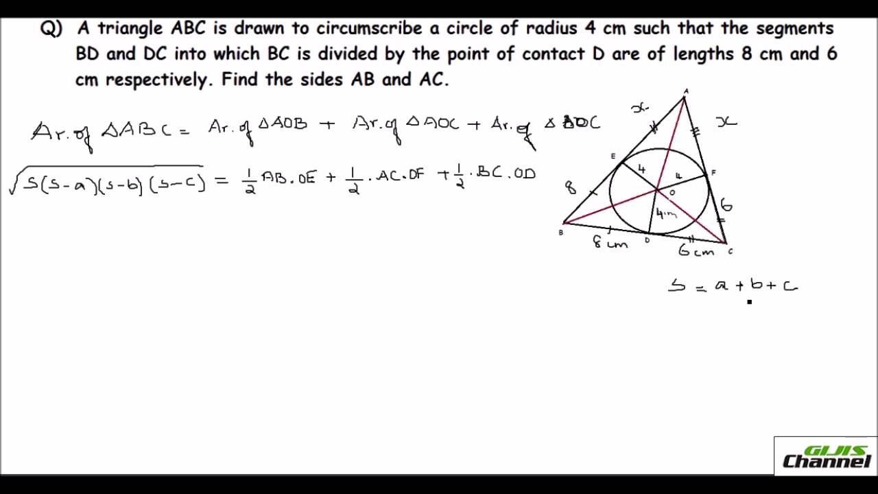 Problems on Circles Tangents