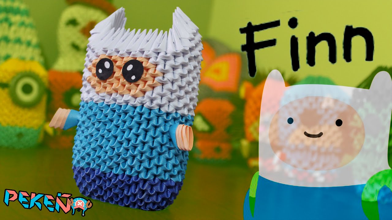Finn (Adventure Time) 3D Origami | Pekeño 💜