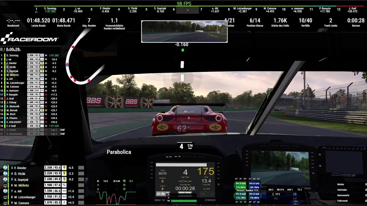 RaceRoom hier und da...