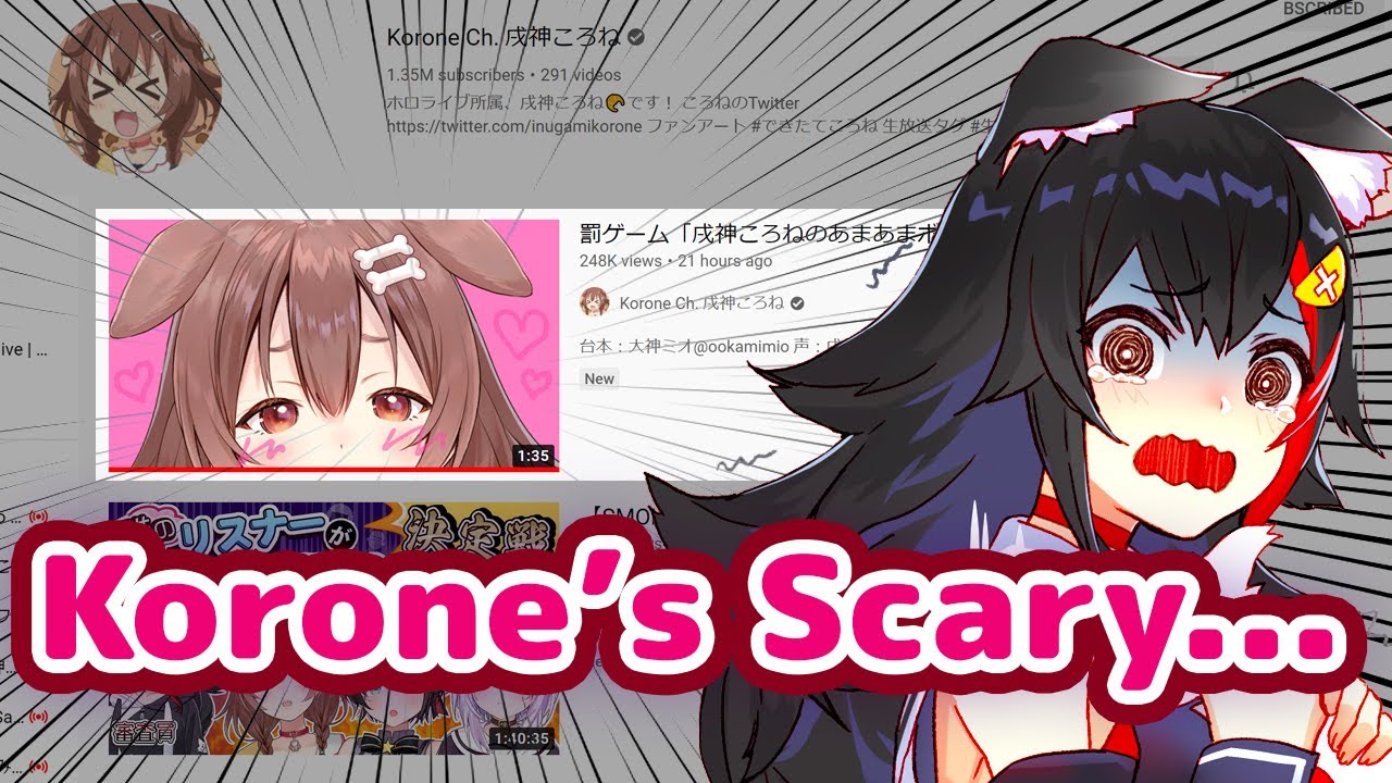 Ookami Mio - Reacts to Korone's Punishment Game Video 【ENG Sub/Hololive】