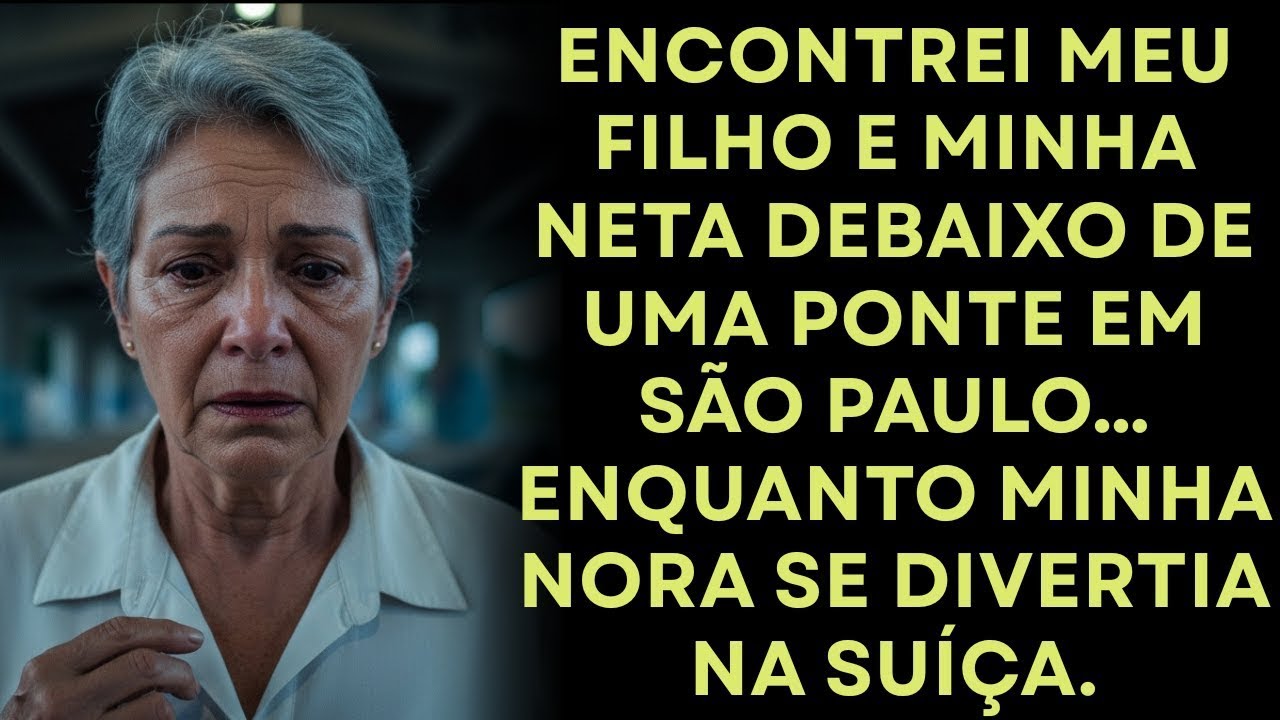 Encontrei Meu Filho e Minha Neta Debaixo da Ponte em São Paulo… Enquanto Minha Nora Curtia na Suíça