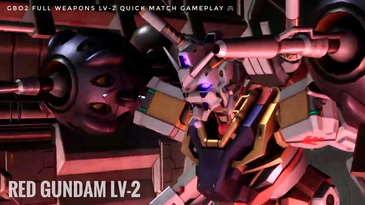 GBO2 Acc-2 Red Gundam Lv-2 R372 Quick Match Gameplay🎮