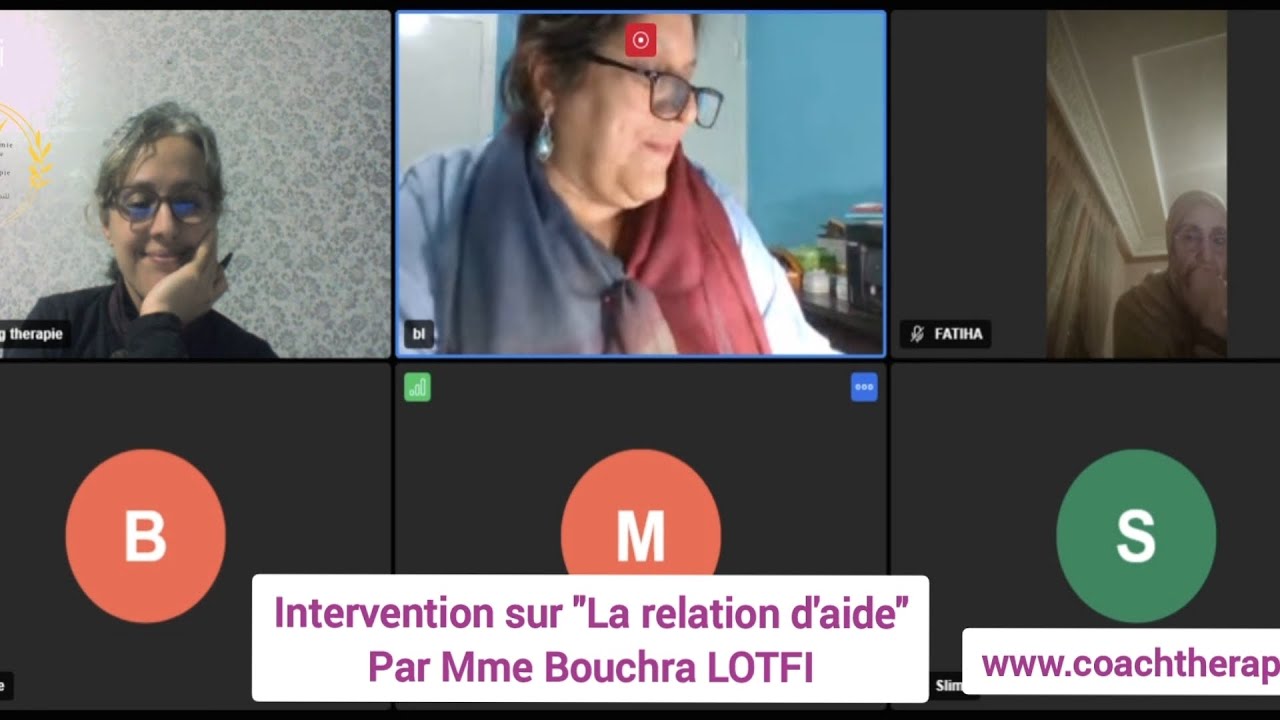 Intervention-Mme Bouchra sur la relation d'aide