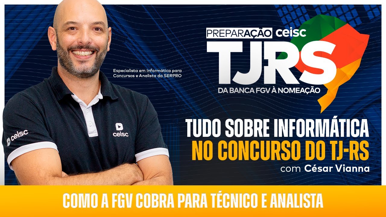 Tudo sobre Informática no TJ-RS: como a FGV cobra para Técnico e Analista
