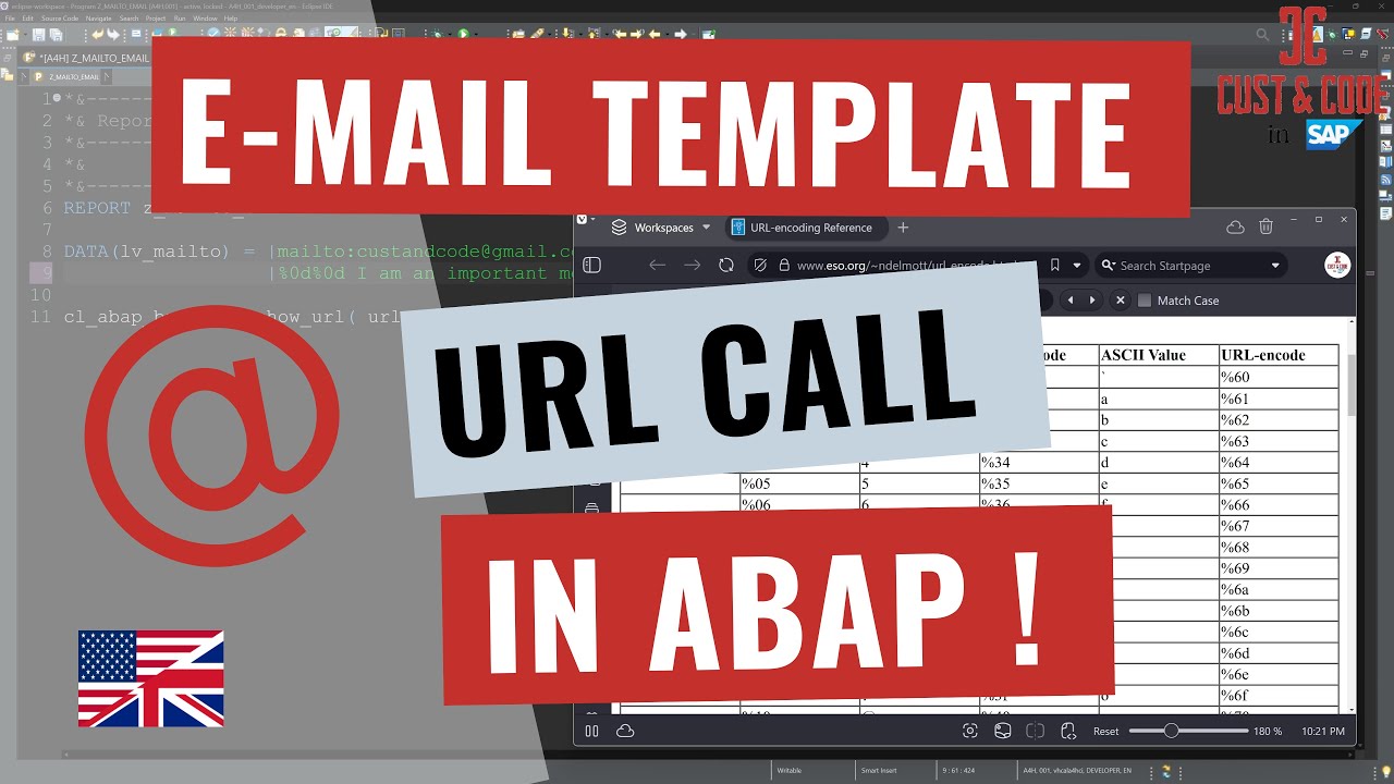 Use simple Email Template with URL Call in ABAP [english]