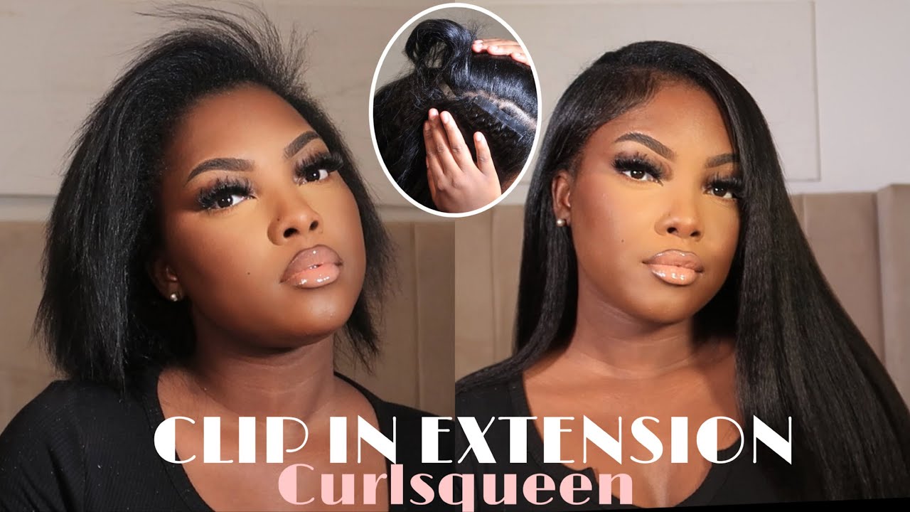 KINKY BLOW OUT CLIP IN EXTENSION X CURLSQUEEN