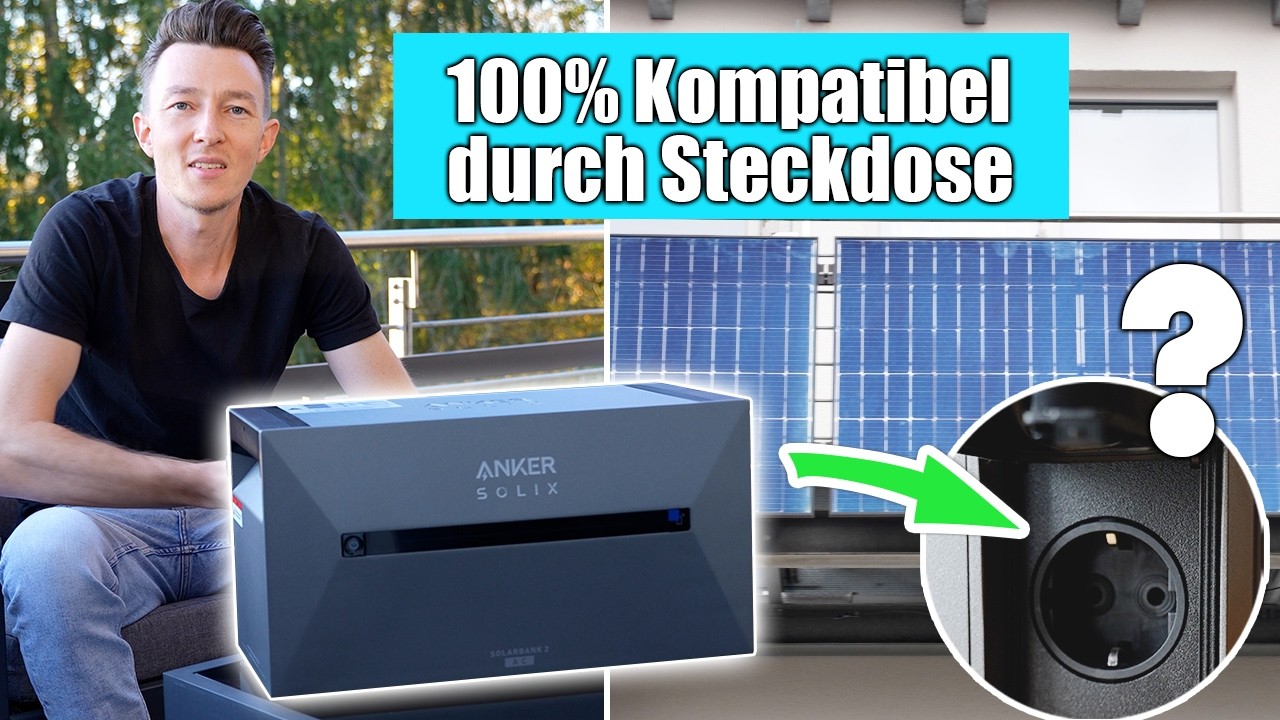 Anker SOLIX Solarbank 2 AC - Speicher für ALLE Balkonkraftwerke EINFACH nachrüsten!