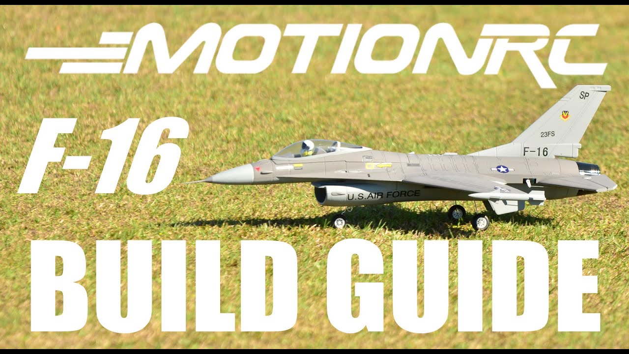 MOTIONRC F-16 FALCON PNF Review & Build Guide By Rich Baker in HD