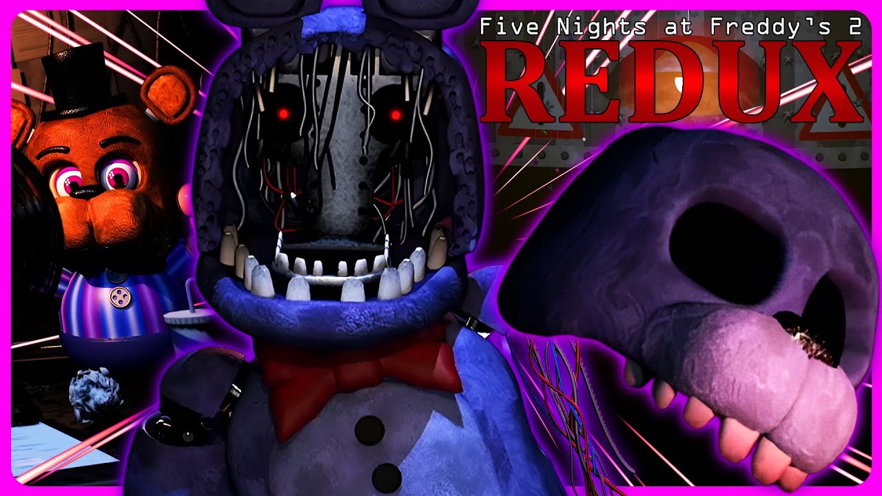 FNAF 2: Redux | JJ Took My Freddy Mask So I STOLE Withered Bonnie's Face! [Full Game]