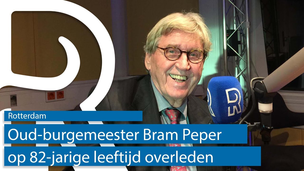 Extra uitzending Rijnmond Vandaag over het overlijden van Bram Peper