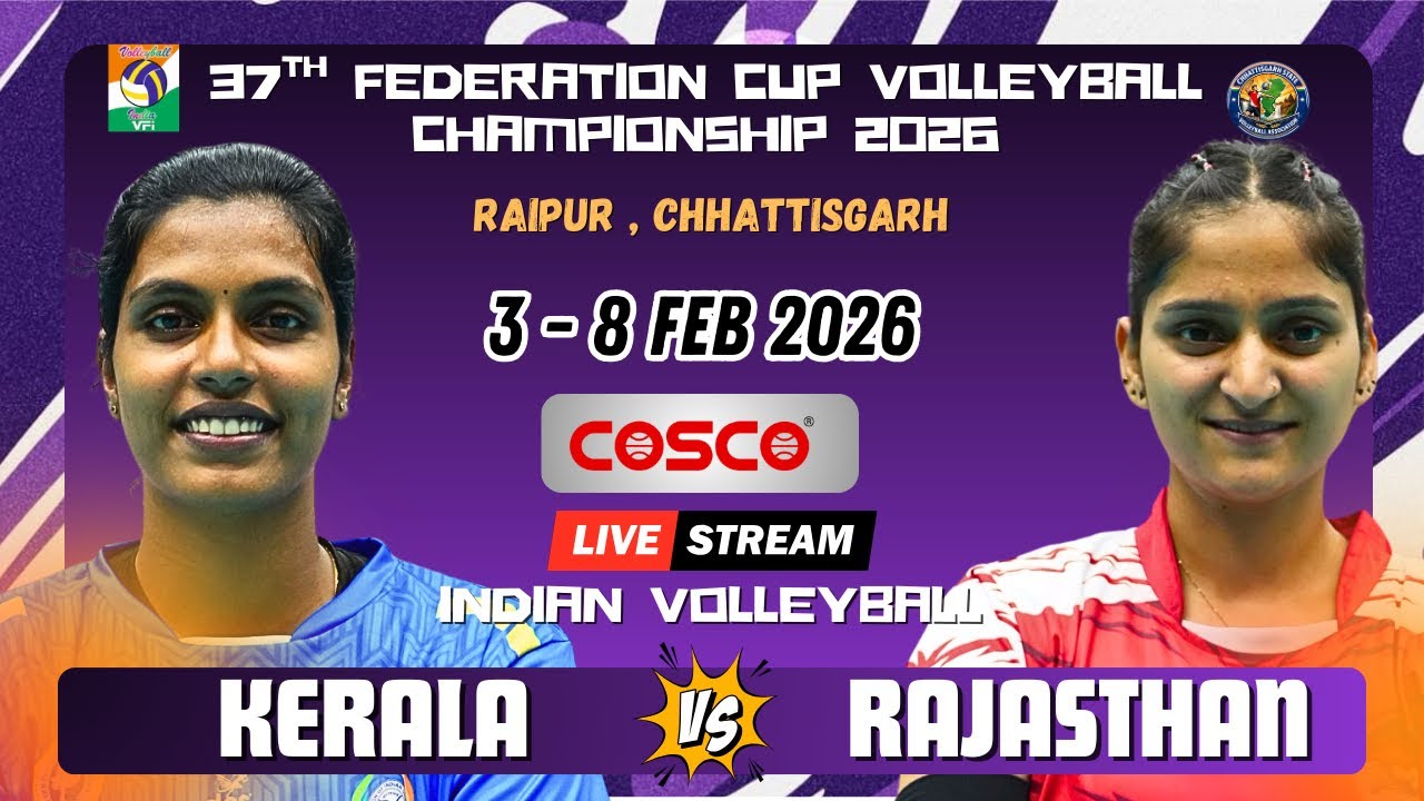 Indian University Vs Rajasthan | Womens | HD Live | 37th Federation Cup 2026 | Chhattisgarh