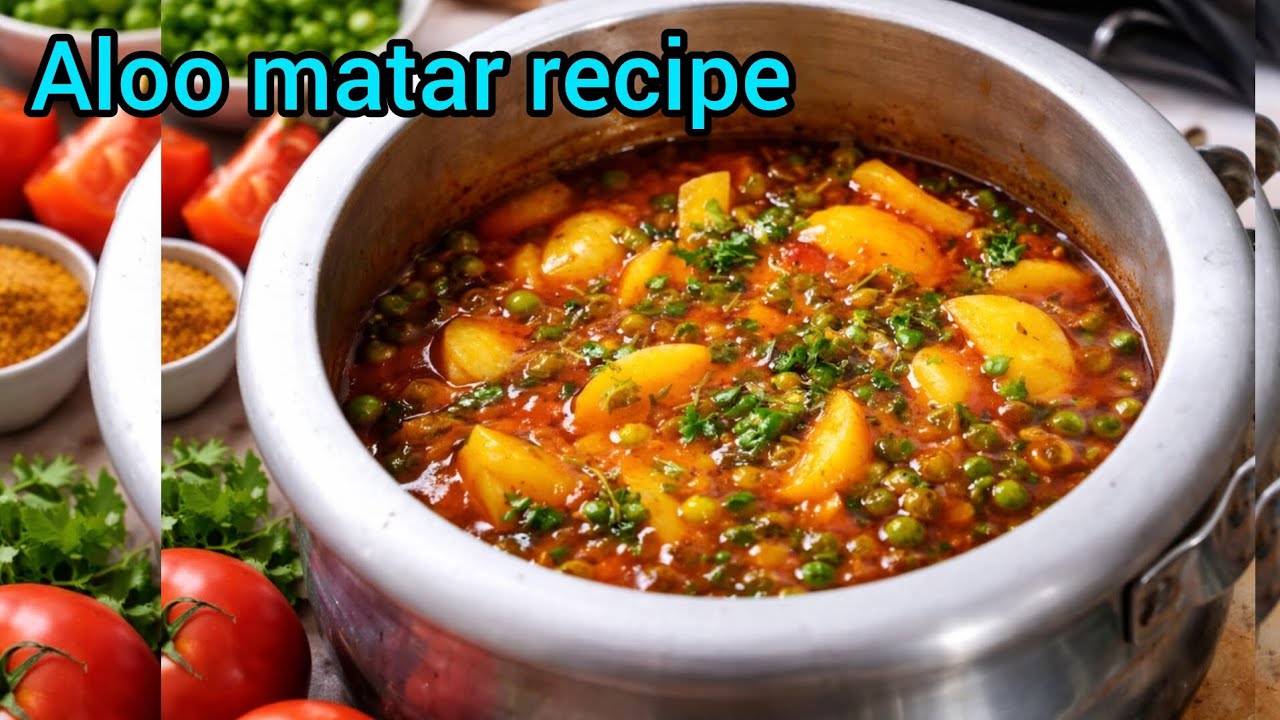 Aloo Matar Recipe | Dhaba Style Aloo Matar Sabzi | Easy Potato Peas Curry at Home