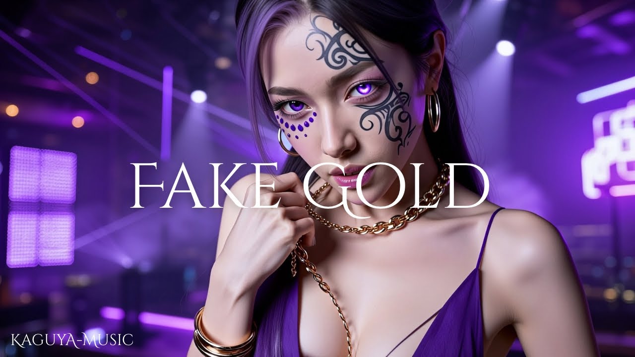 【AI-Music】KaguyA | Fake Gold (Lyric Video)オリジナル曲