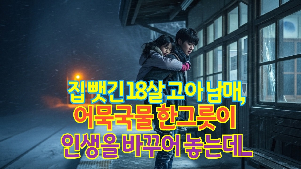 집 뺏긴 18살 고아 남매, 오뎅국물 한그릇이 인생을 바꾸어 놓는데...