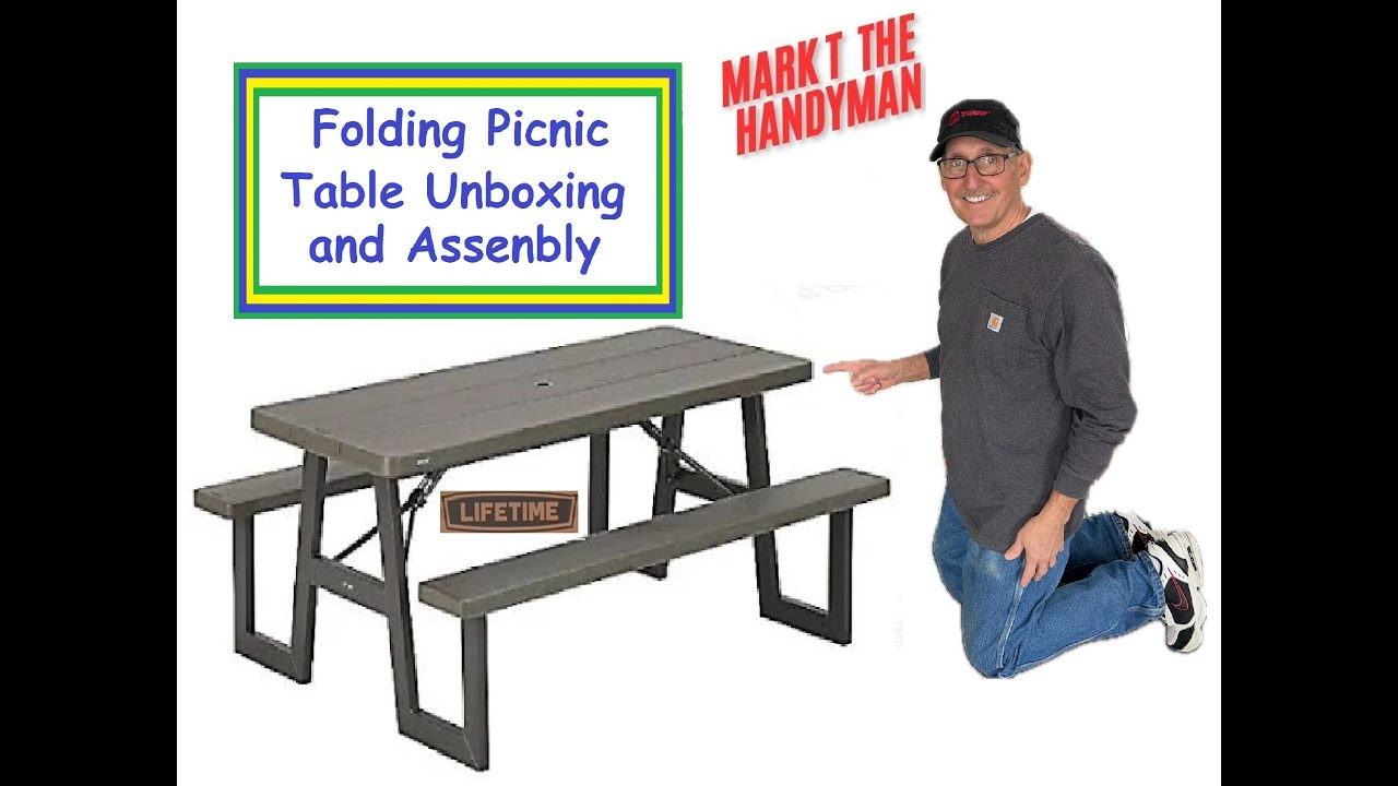 Lifetime Picnic Table Unpack and Assemble