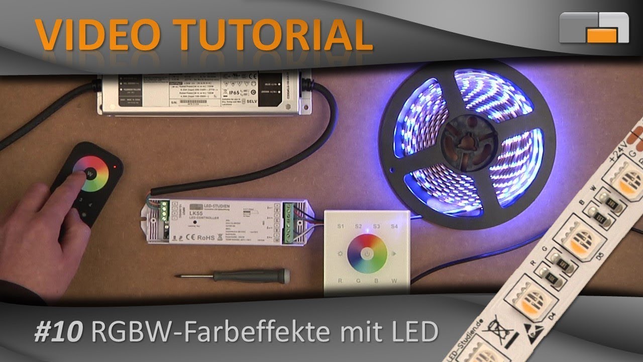 LED Anleitung - Teil 10: LED-Beleuchtung mit einstellbaren Farbeffekten - einfach realisiert