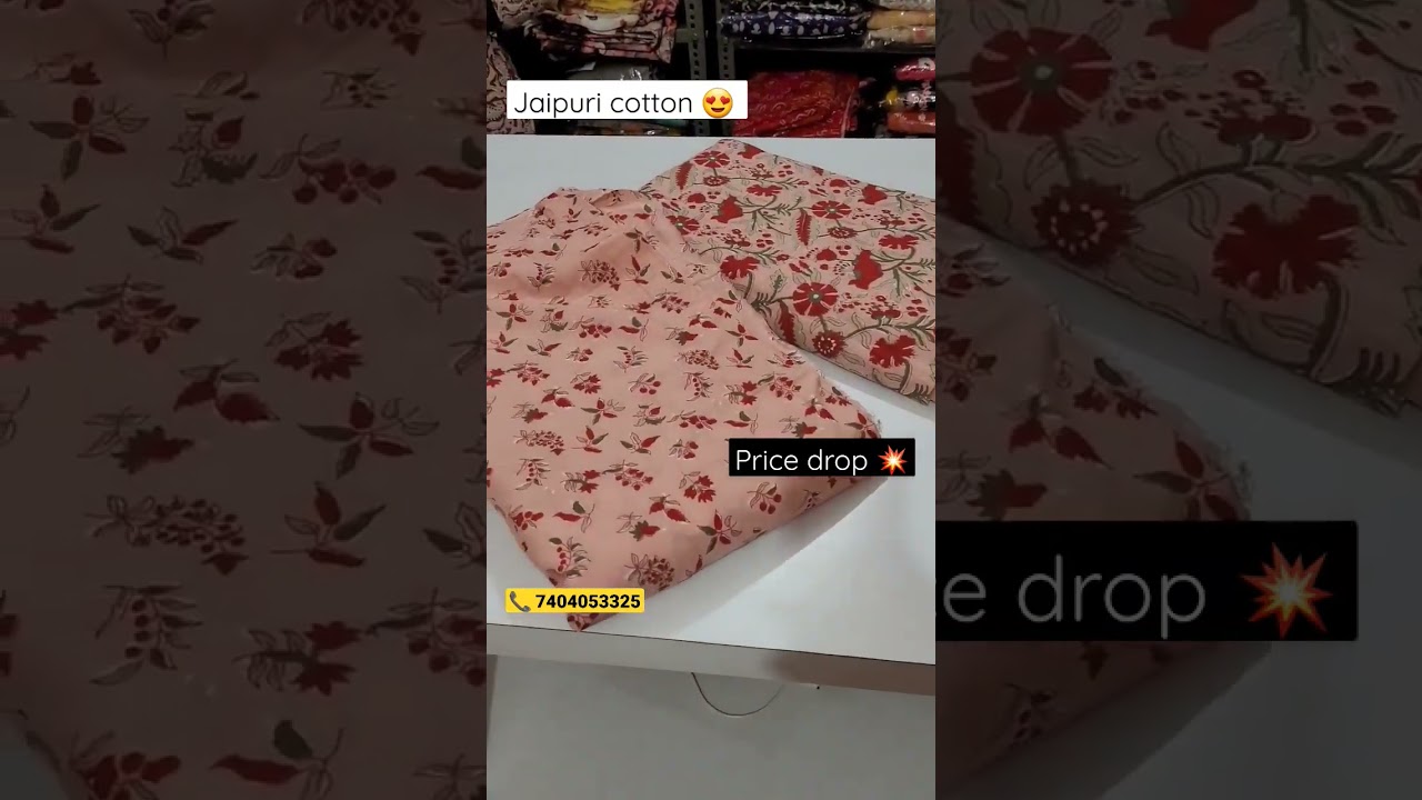 Matching nd allover Jaipur cotton suits #jaipuri #jaipuricotton #cottonsuits #cottonfabrics