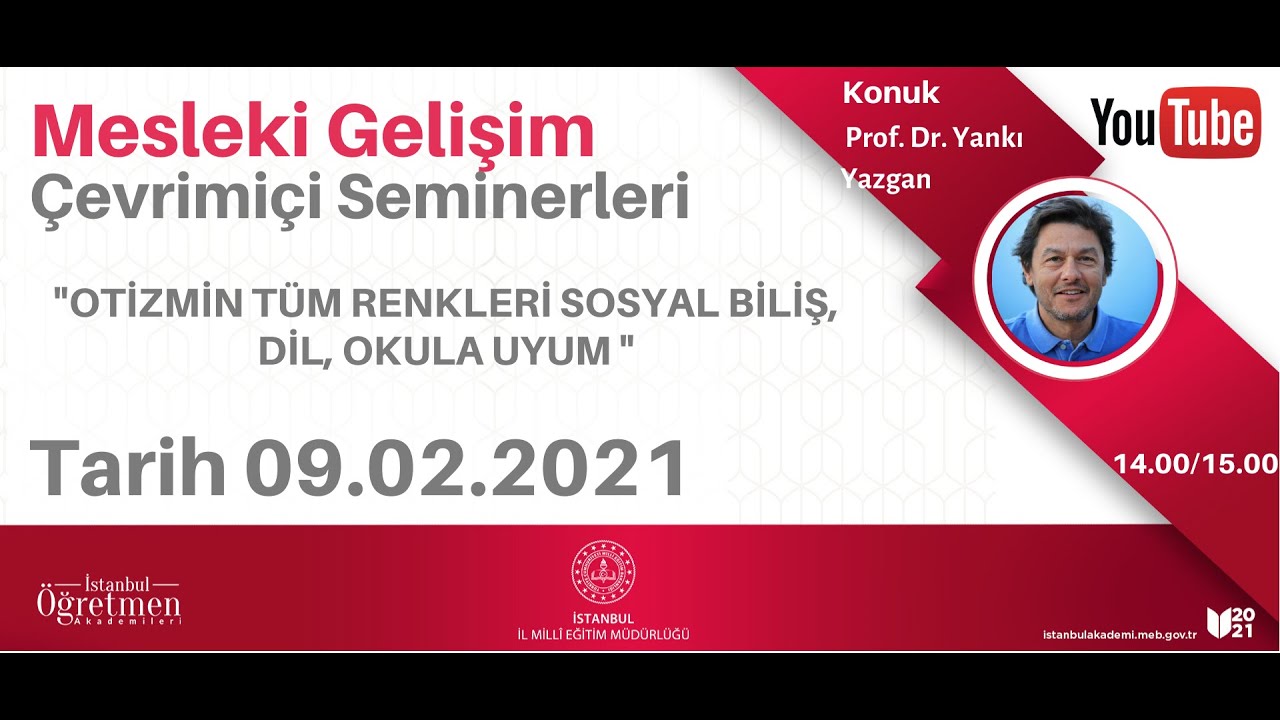 PROF. DR. YANKI YAZGAN OTİZM SPEKTRUM BOZUKLUĞU