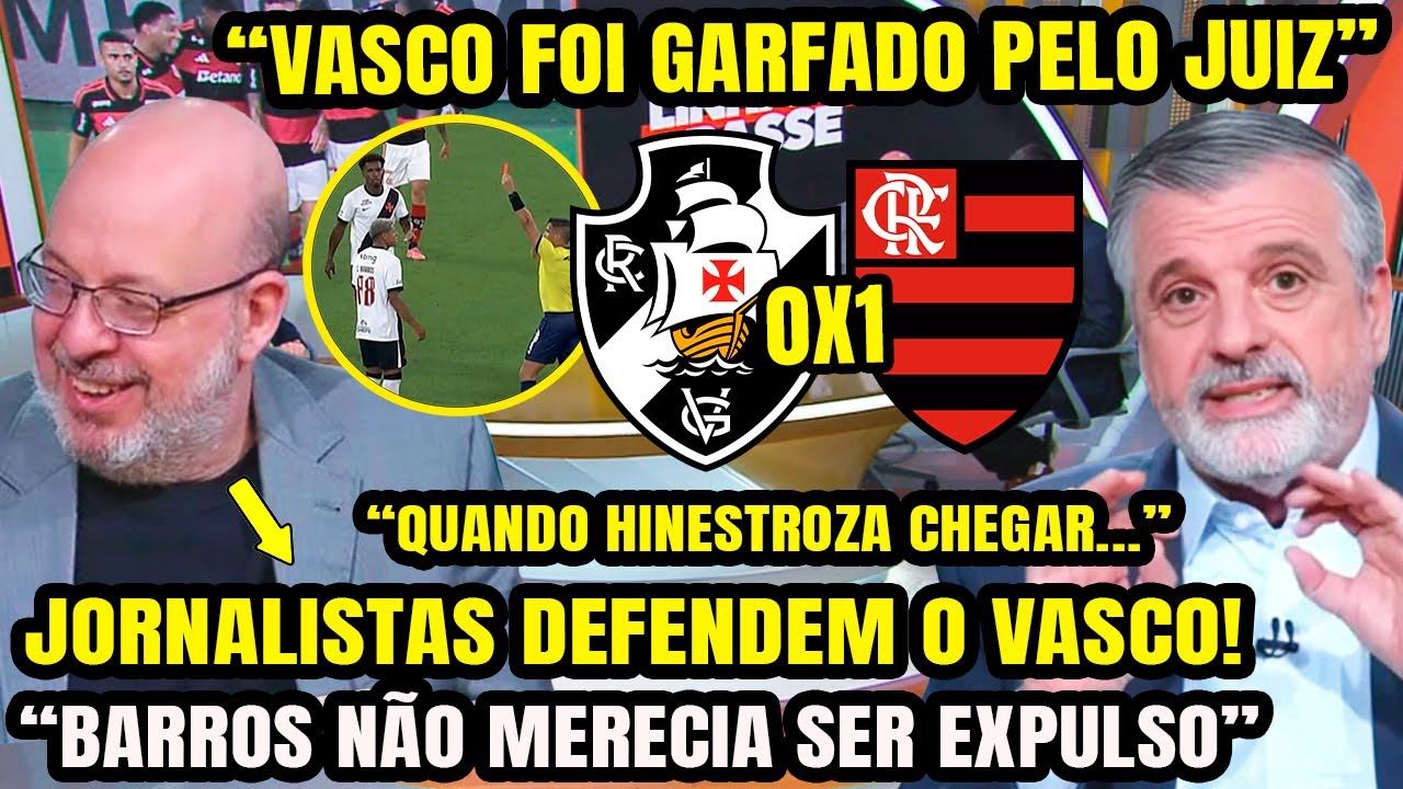 JORNALISTAS DA ESPN REAGEM A VASCO 0 X 1 FLAMENGO: 