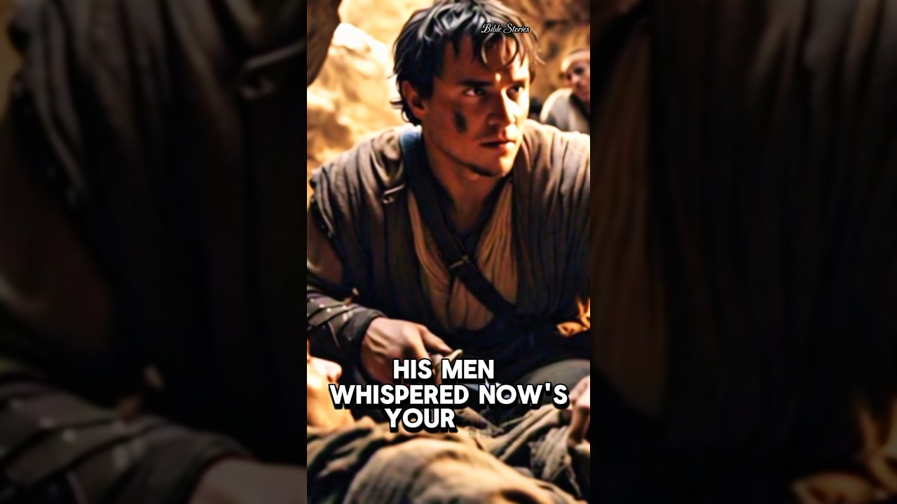 David spares King Saul's life. 
