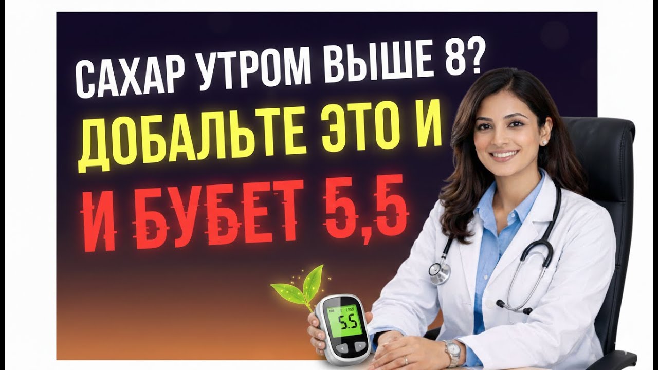 НЕУМЫВАКИН БЫЛ ПРАВ! Сахар РУХНЕТ до 5 5, если выпить ЭТО на ночь!|Энергия Здоровья