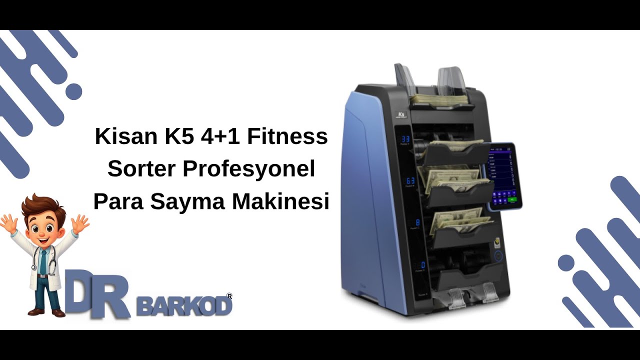 Kisan K5 4+1 Fitness Sorter Profesyonel Para Sayma Makinesi