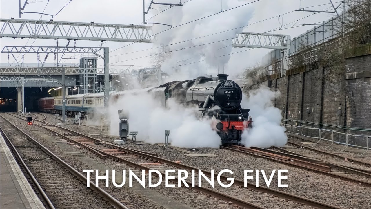 45212 Rocks the Capital: Black 5 Thunders out of London Euston with the Cheshireman - 2025