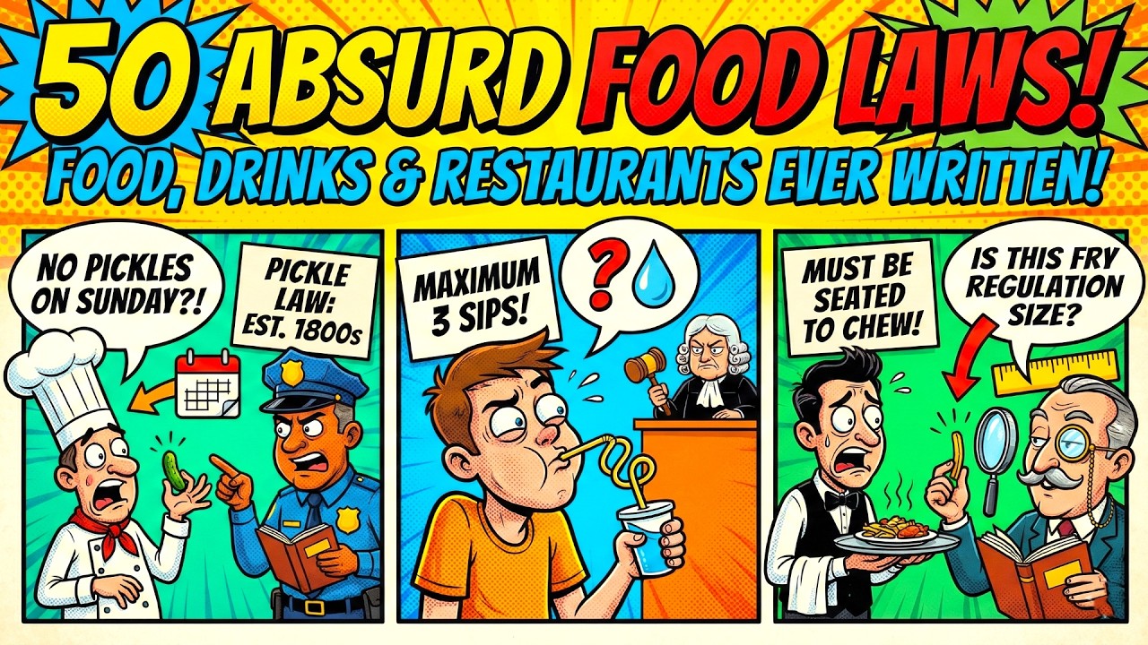 50 Absurd Laws About Food, Drinks, and Restaurants Ever Written