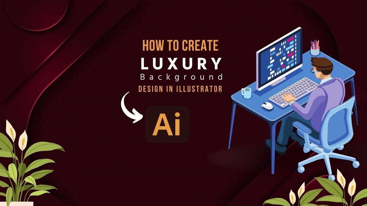 How to create a luxury background design in illustrator