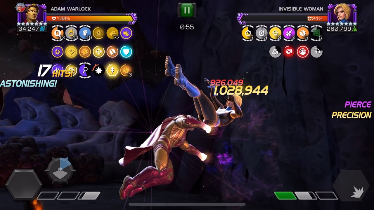 Adam Warlock Crushes Invisible Woman! MCOC Raids