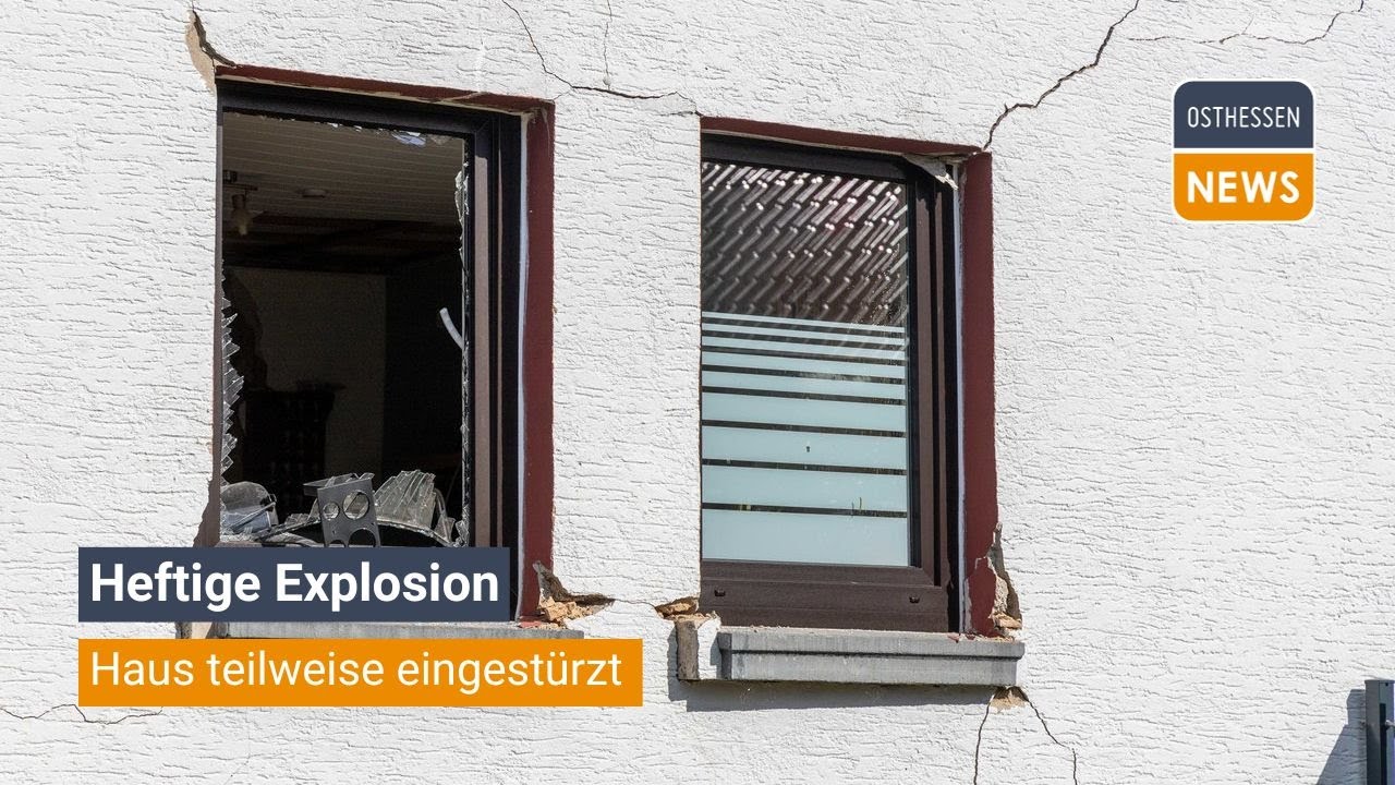 LAUTERBACH: Haus nach heftiger Explosion teilweise eingestürzt
