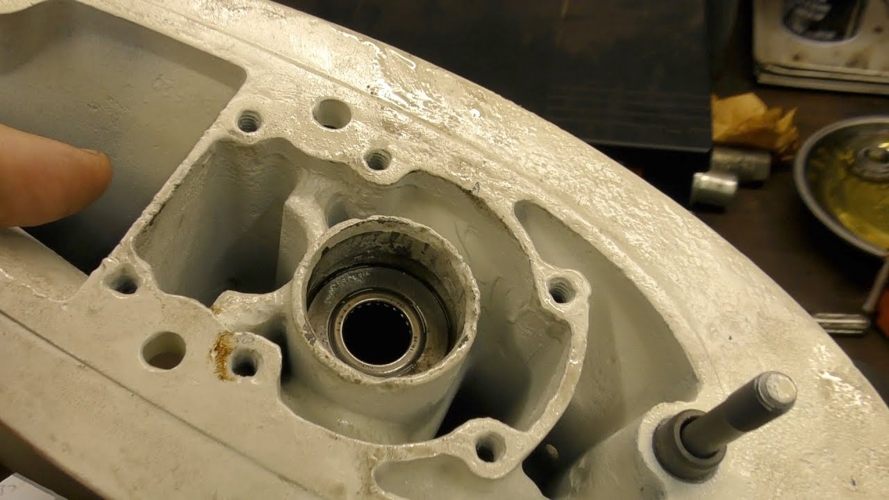 Installing Johnson 30HP outboard gearbox bearings