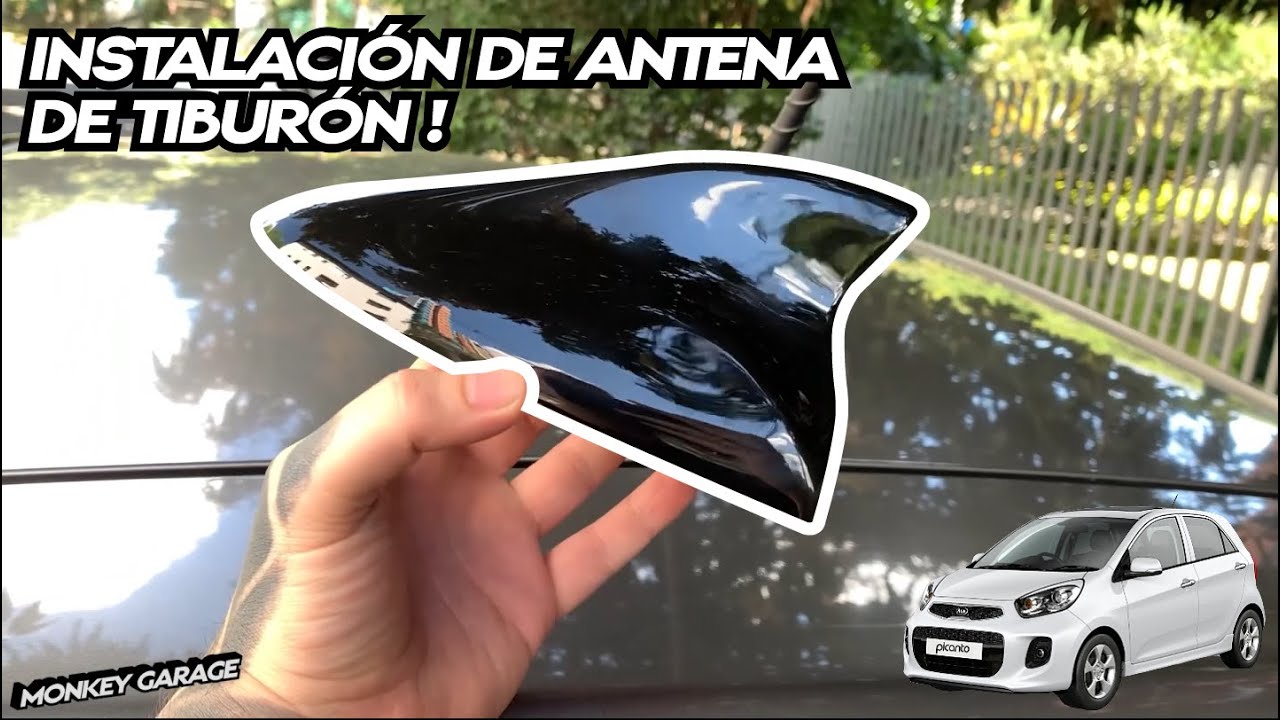 Instalación de antena de tiburón Kia Picanto Ion